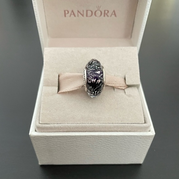 Panache Jewelry - Pandora dark purple glass murano